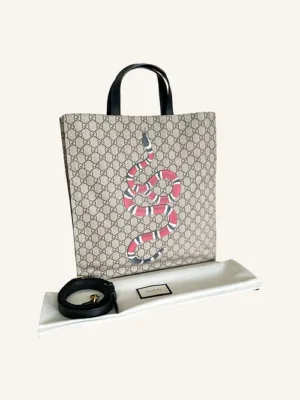 Gucci GG Supreme Kingsnake Tote
