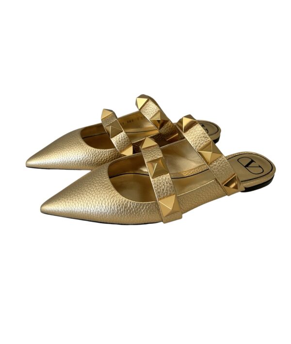 Valentino Garavani Leather Rockstud Mules (Size 39)