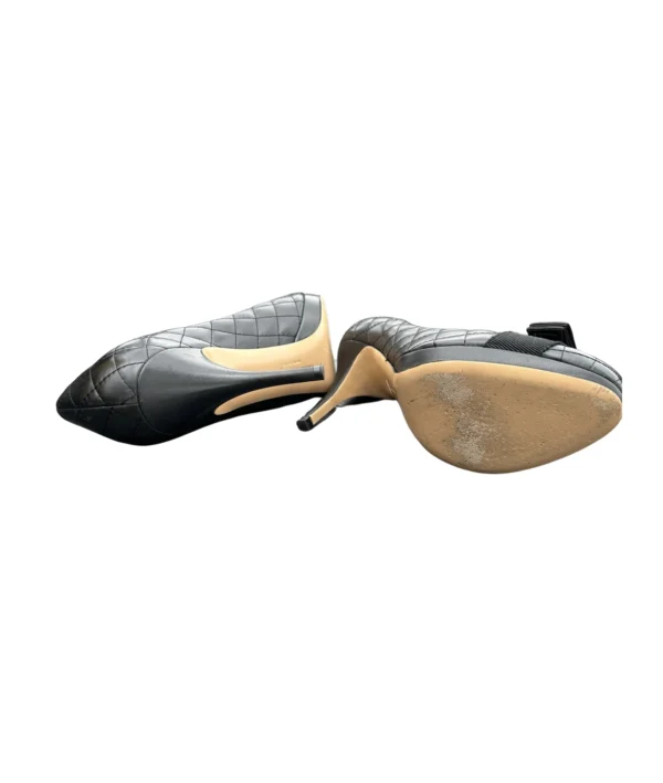 Salvatore Ferragamo Tina Q Quilted Bow Pumps (Size 37.5)