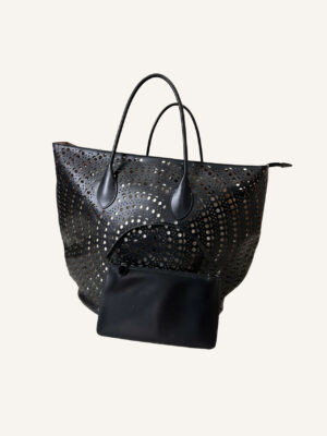 Alaia Oversized Lasercut Tote