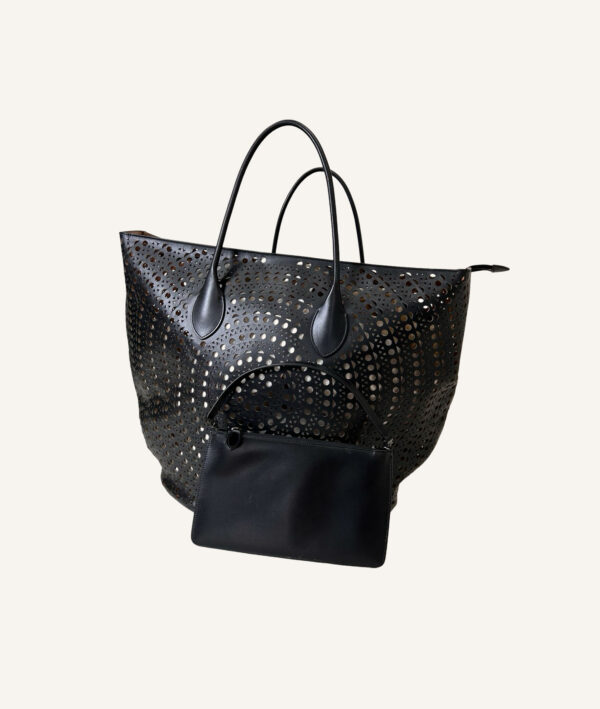 Alaia Oversized Lasercut Tote