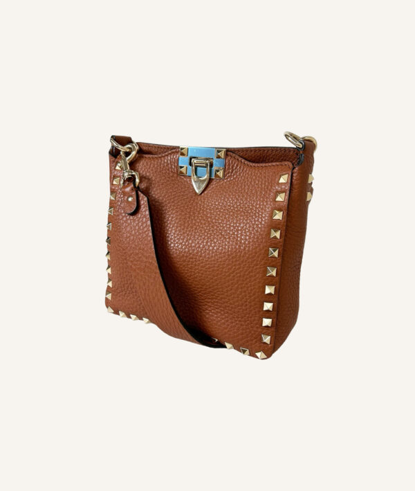 Valentino Garavani Small Rockstud Flip-Lock Hobo Bag