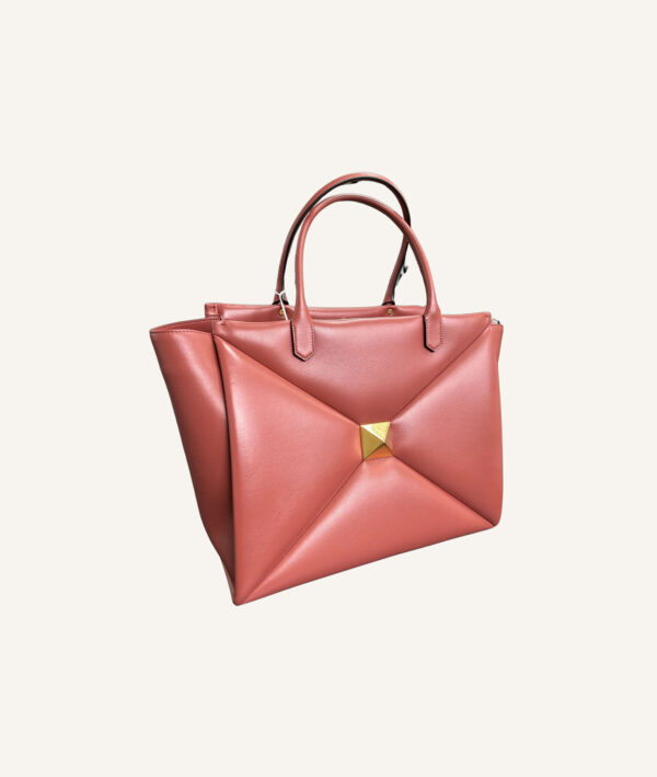 Valentino Nappa Leather One Stud Shopper