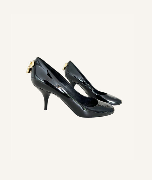 Louis Vuitton Patent Oh Really Pumps (Size 37.5)