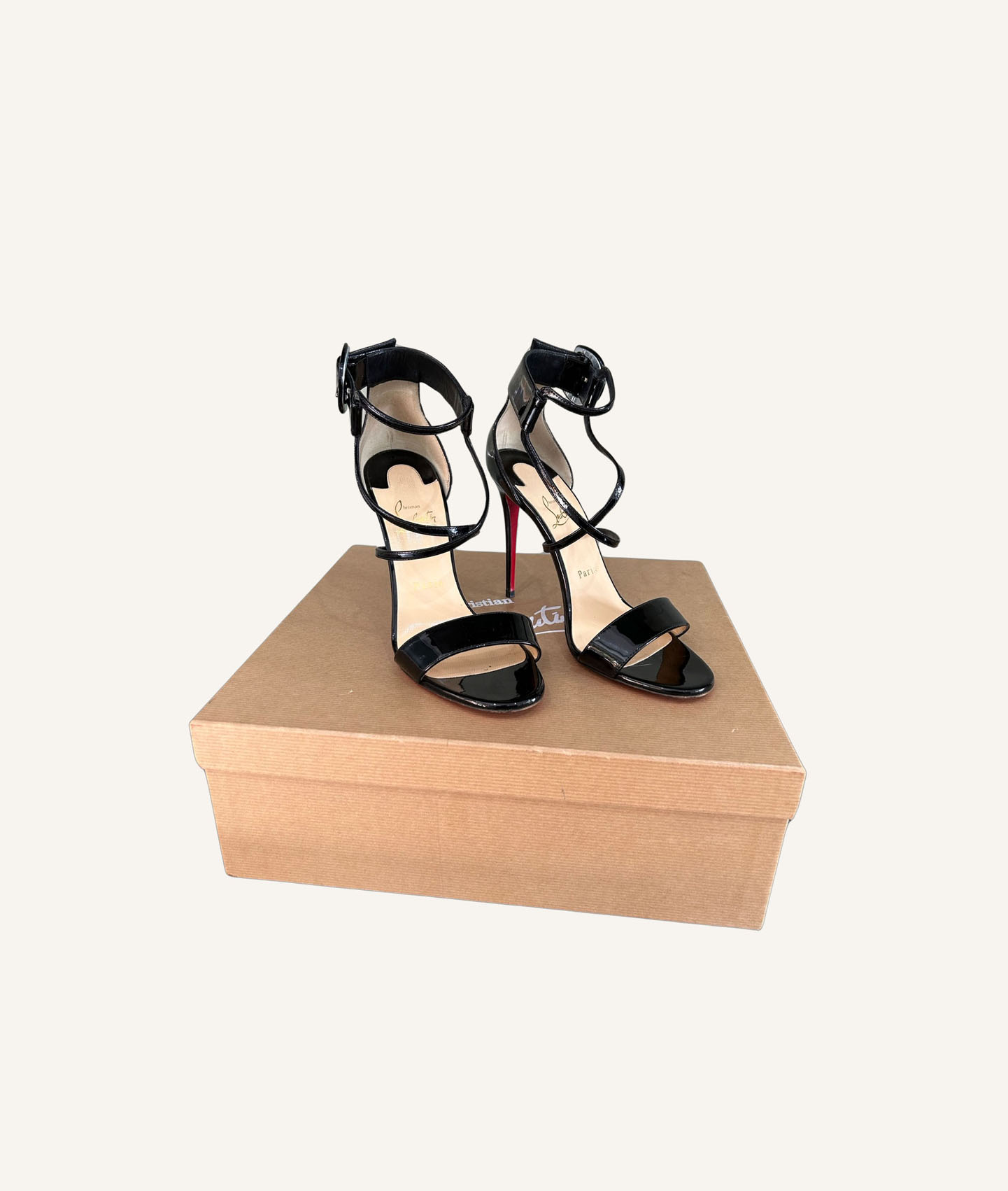 Christian Louboutin Choca 100 Patent Heels (Size 38.5)