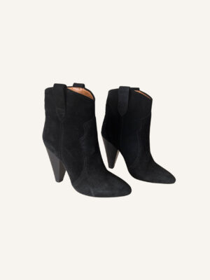 Isabel Marant Roxanne Suede Western Booties (Size 38)