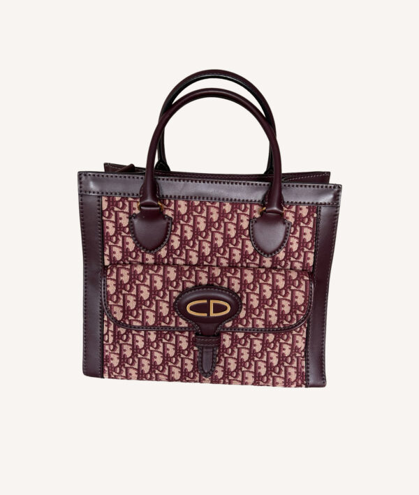 Christian Dior Oblique Canvas & Leather Tote
