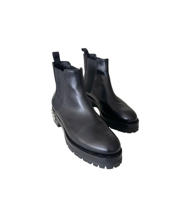 Alexander McQueen Biker Boots with Studded Heels (Size 40)