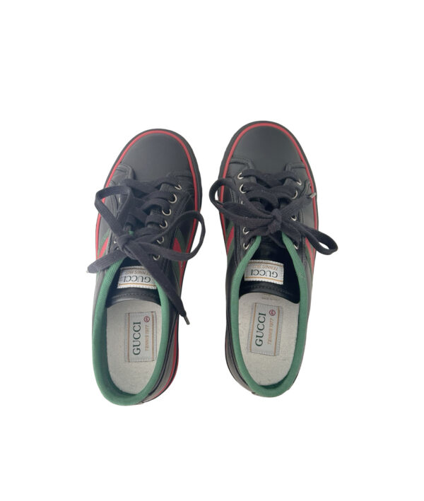Gucci GG web Black Tennis Sneakers 1977 (Size 37.5)