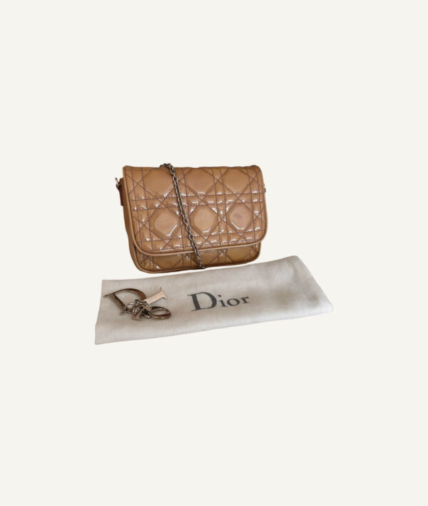 Christian Dior Cannage Patent Leather Crossbody