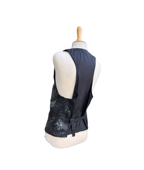 DSquared2 Black Sequin Waistcoat