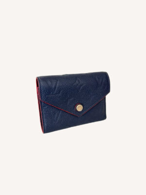 Louis Vuitton Portefeiulle Victorine Empreinte Mari Navy