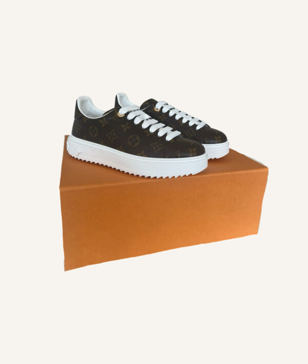 Louis Vuitton Time Out Monogram Sneaker (Size 38)