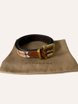 Burberry Women's Check Belt