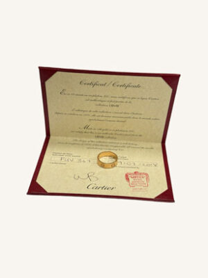 Cartier Rose Gold Love Ring