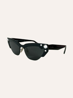 Miu Miu Crystal Cat Eye Sunglasses