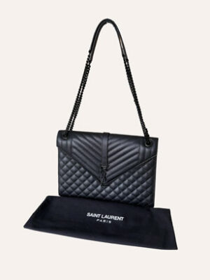 Yves Saint Laurent Envelope Quilted Leather Shoulderbag