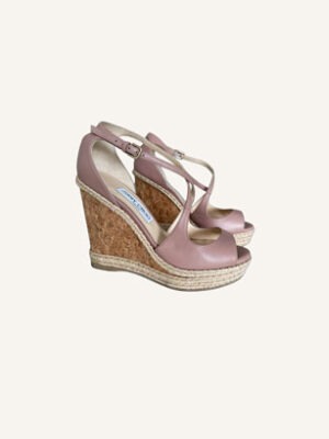 Jimmy Choo Dakota Wedge Pink (Size 37.5)