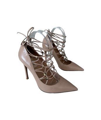 Valentino Rockstud Laceup Pumps (Size 38)