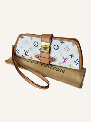 Louis Vuitton Shirley Clutch White Multicolour Monogram