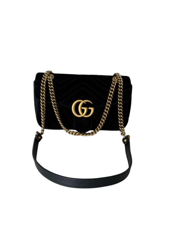 Gucci GG Marmont Flap Velvet Shoulderbag