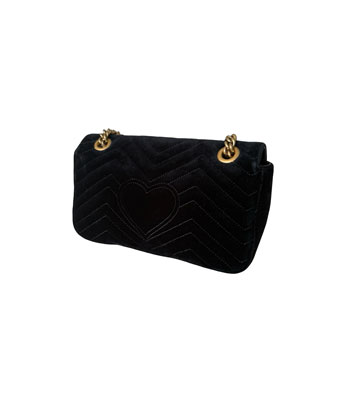 Gucci GG Marmont Flap Velvet Shoulderbag