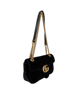 Gucci GG Marmont Flap Velvet Shoulderbag