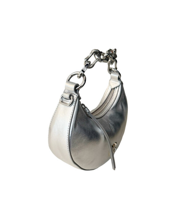 DKNY Les Mini Metallic Silver Shoulderbag