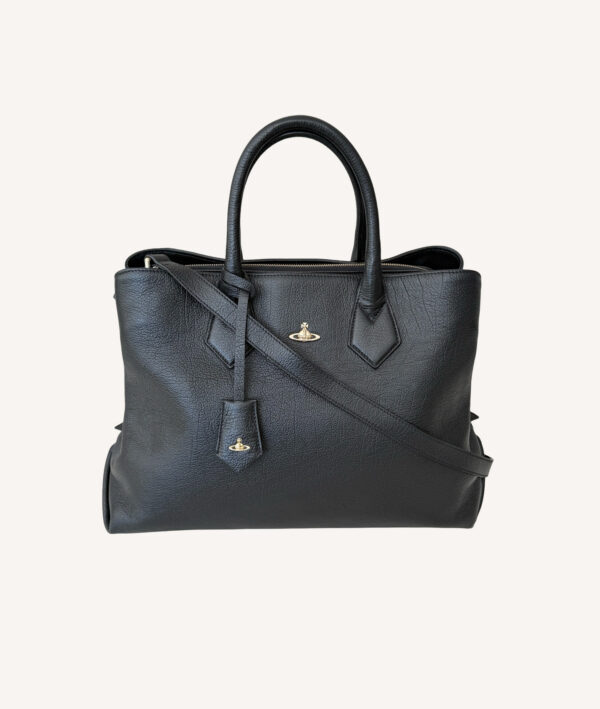 Vivienne Westwood Balmoral Shopper Bag with iconic Orb logo and structured silhouette