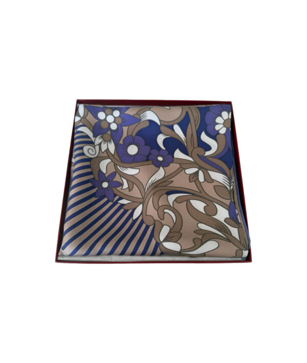 Cartier Vintage Must De Cartier Floral Silk Scarf