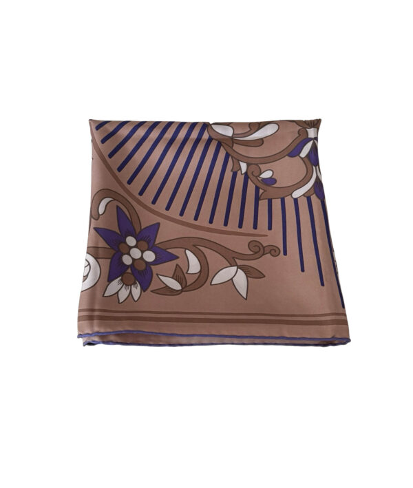 Cartier Vintage Must De Cartier Floral Silk Scarf