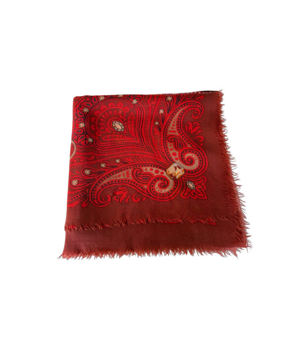 Cartier Cashmere Paisley Patterned Scarf