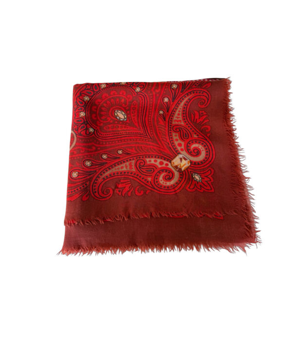 Cartier Cashmere Paisley Patterned Scarf