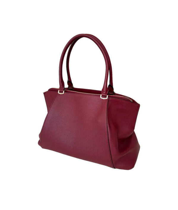 Cartier C De Cartier Burgundy Spinel Bull Calfskin Bag