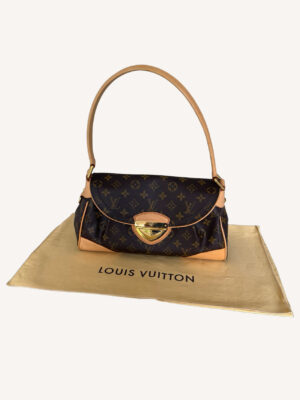 Louis Vuitton Beverly MM Monogram canvas shoulder bag with gold-tone buckle