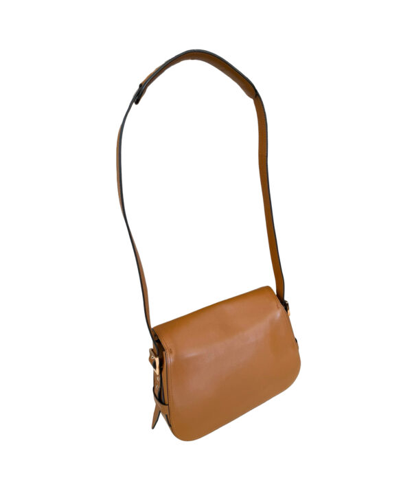 Valentino Rockstud Cabana Cognac Leather Saddle Shoulderbag